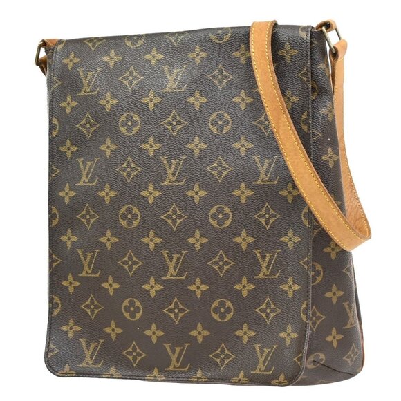 LOUIS VUITTON Musette Shoulder Bag Monogram Leather Brown Spain - Picture 1 of 5
